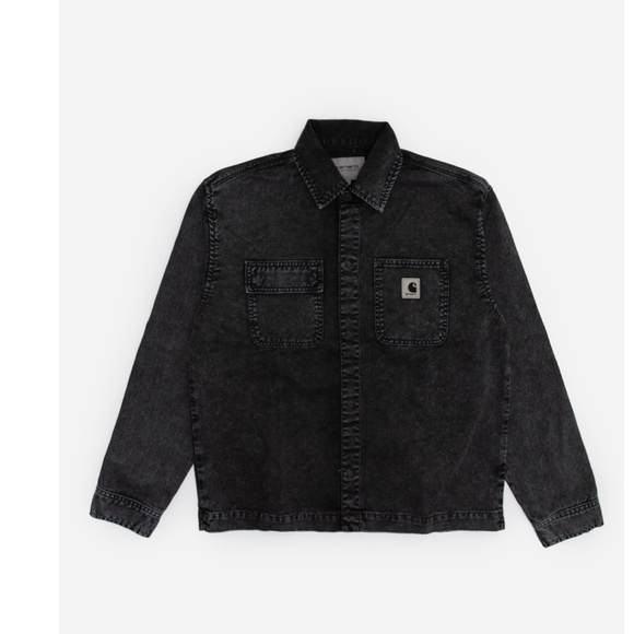 CARHARTT WIP Women's Sonora Shirt Jacket | Black (worn washed) - Picture 4 of 9
